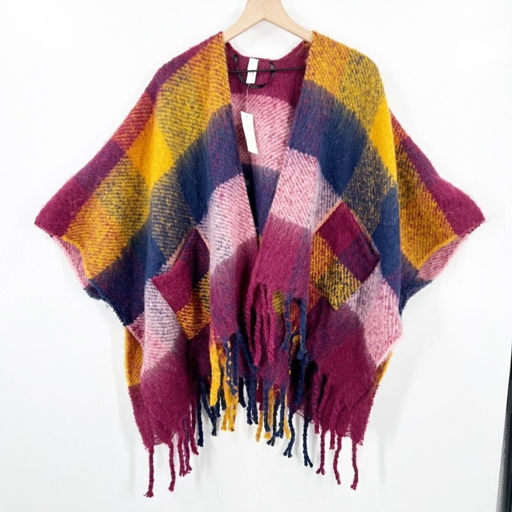 Jenni Open Front Thick Cardigan Tassels